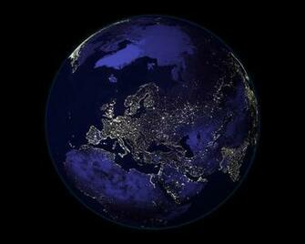 Earth At Night From Space Wallpaper Background
