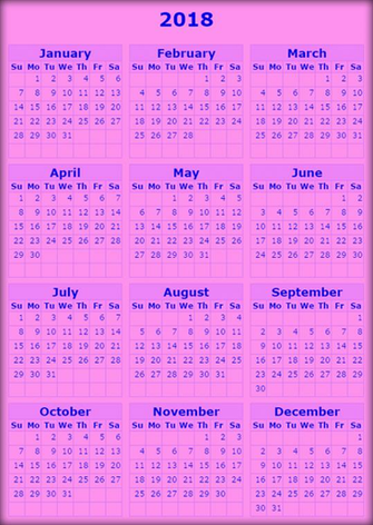 Printable Calendar Graphics