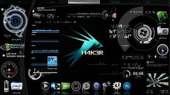 Hacker V3 Rainmeter Theme For Windows7