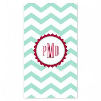 Red And Mint Green Chevron Personalized iPhone Wallpaper