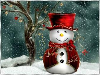 Christmas Computer Wallpaper Snowman For