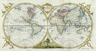 Antique World Map Wallpaper From