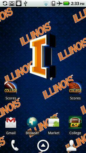 Licensed University Of Illinois Fighting Illini Live Wallpaper