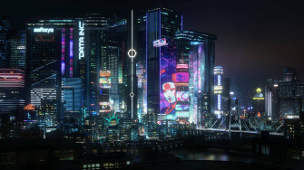 Night City Aesthetic Wallpaper