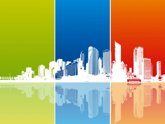 Democratic City Skyline Wallpaper Republican Clowns With No
