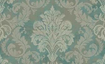 Teal Br30102 Leaf Damask Wallpaper Traditional
