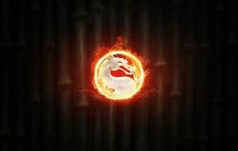 Mortal Kombat Fire Combat Background Logo Bamboo
