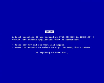 Blue Screen Of Death Wallpaper