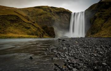Wallpaper Rocks Waterfall Iceland Skogafoss Skogarfoss Image