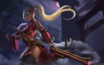 Blood Moon Caitlyn Lol Wallpaper