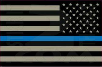Thin Blue Line Wallpaper Flag Usa