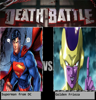 Superman Vs Golden Frieza By Keyblademagicdan