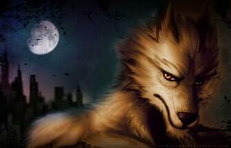 Anthro Wolf Wallpaper By Saimensez