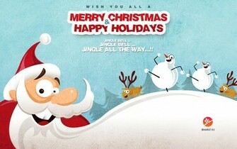 Merry Christmas Happy Holidays Wallpaper HD