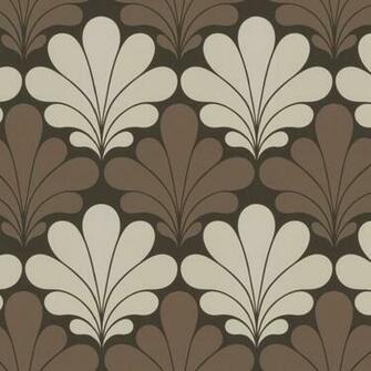 Gold Art Deco Wallpaper Akoya Fan Mocha