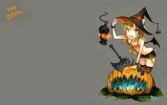Cute Girl Witch Halloween Anime Y6 HD Wallpaper