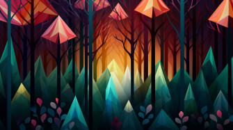 Nature In Geometry Artistic Wallpaper Designs Cool 4k