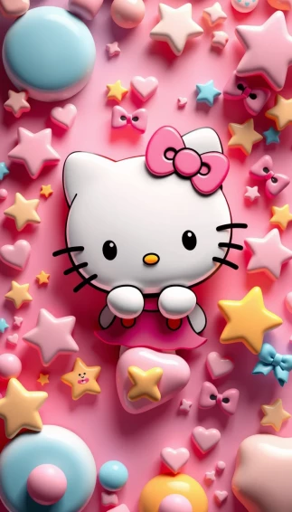 3d Hello Kitty Wallpaper