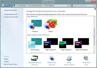 Windows Desktop Theme Personalization