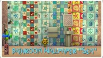 Bathroom Wallpaper At Annett S Sims Welt Image Updates