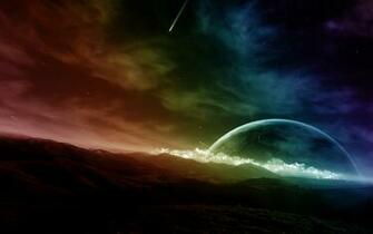 Home Space Colorful Background