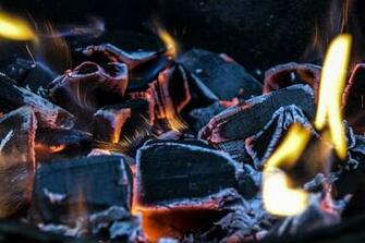 HD Wallpaper Coal Fire Ash Heat Cube Smoldering Background