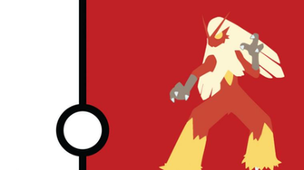 Blaziken Minimalist Wallpaper Desktop And Mobile