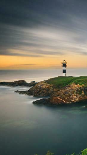 Beautiful Lighthouse Sunset Ocean iPhone Wallpaper Ipod