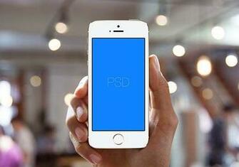 Gold iPhone 5s Psd Template Wallpaper