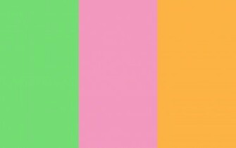 Pastel Green Magenta And Orange Three Color Background