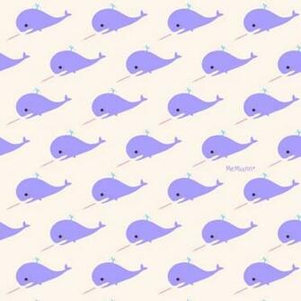 Cute Whales Background Whale Pattern By Memiann