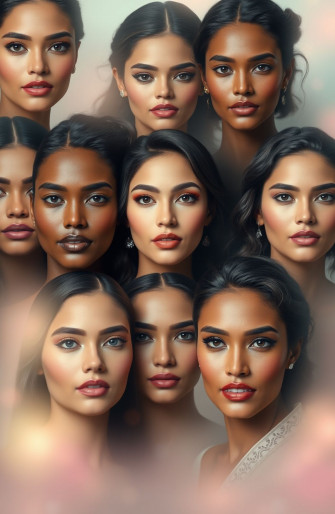 Beautiful Women Faces Wallpaper