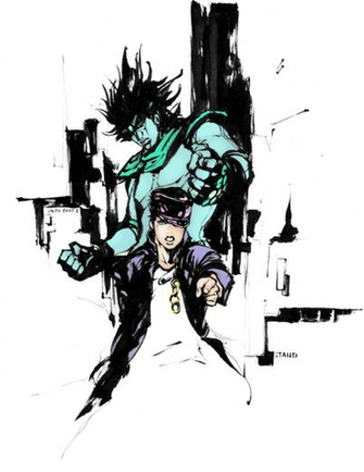 Jotaro Kujo And Star Platinum By Anonymoussoup