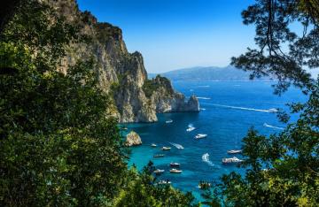 Wallpaper Italy Capri Cliff Nature Coast Yacht Sailing