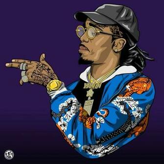 Quavo Cartoon Wallpaper Top Background