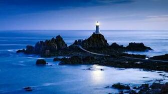 Jersey La Corbiere Lighthouse Wallpaper
