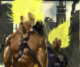 Semi Realistic Goku And Vegita By Conflik1986
