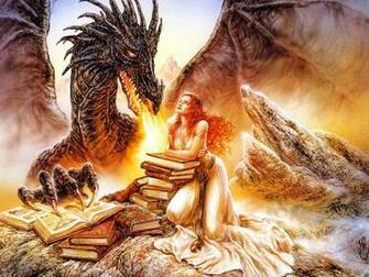 Luis Royo Dragon Girl Books Princess Desktop HD