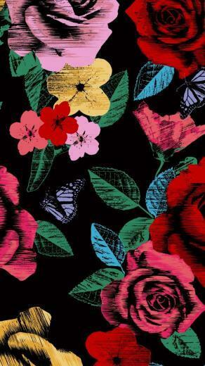 Vera Bradley Havana Rose iPhone Wallpaper Art