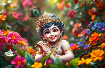 Natkhat Krishna HD Wallpaper
