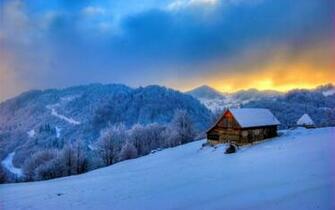 HD Wallpaper Winter Cabin X Kb Jpeg