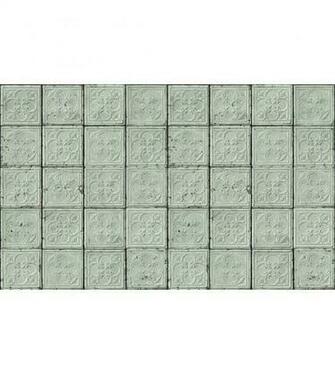 Merci Wallpaper Brooklyn Lattine Menta Tin Lefliving