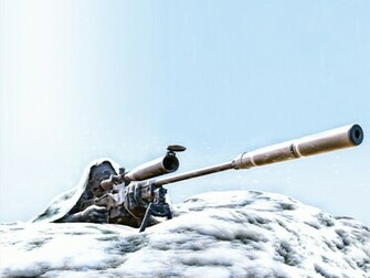 Marine Corps Winter Sniper Computer Wallpaper Desktop Background