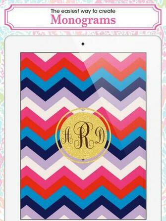 Monogram Wallpaper Background Maker HD Diy With Christmas Glitter
