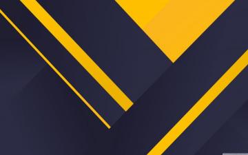 Navy Blue And Yellow Shapes Ultra HD Desktop Background Wallpaper