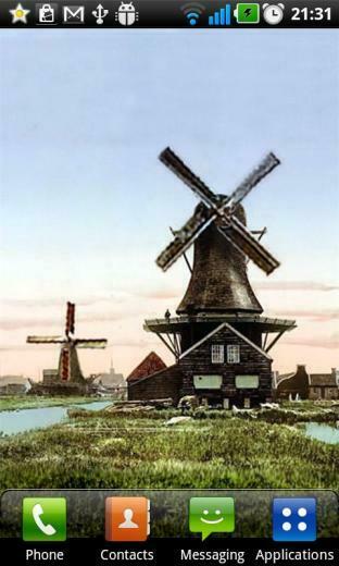 Old Windmill Live Wallpaper Screenshot