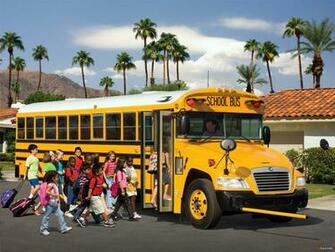 Blue Bird Vision School Bus Wallpaper