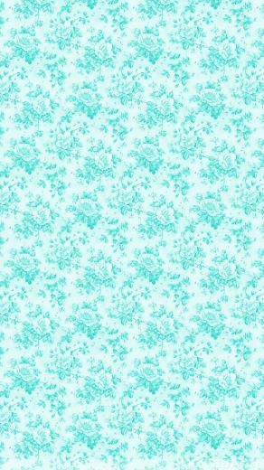 Wallpaper Installing This Mint Floral iPhone Is Very Easy