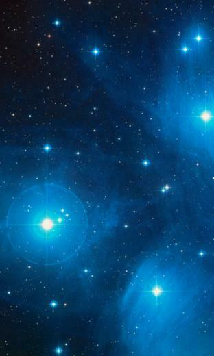 Outer Space Pleiades Galaxy S2 Wallpaper
