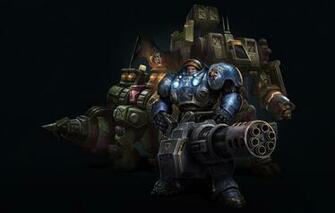 Wallpaper Blizzard Art Starcraft Ii Commander Space Marines